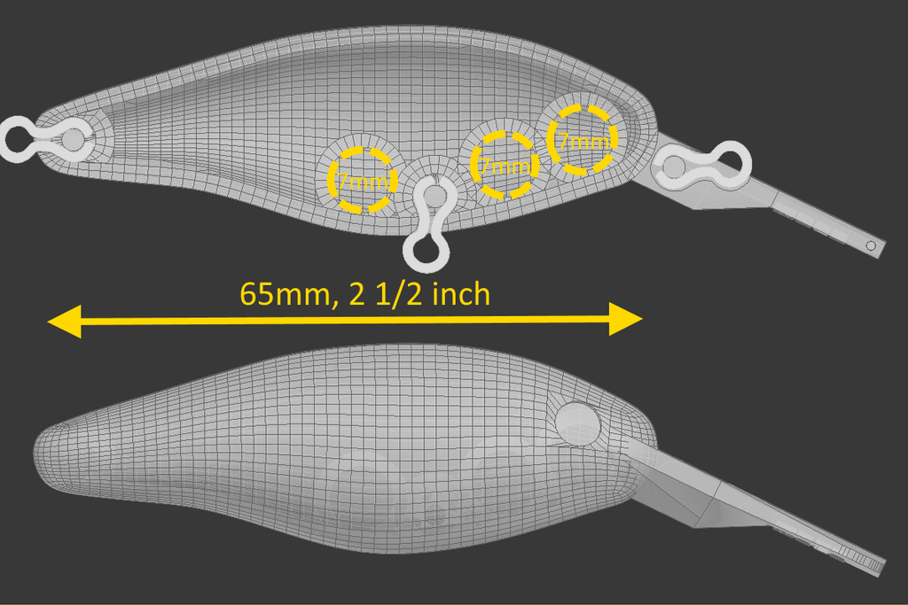 Fishing Lures Blank Crankbaits UPHC152 3/4 inch 3/8 oz – wLure Fishing Lures Blank Crankbaits UPHC152 3/4 inch 3/8 oz – wLure