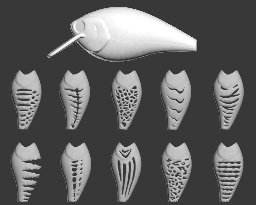wLure Hard Plastic 3D Stencil for UPHC25 wLure Hard Plastic 3D Stencil for UPHC25