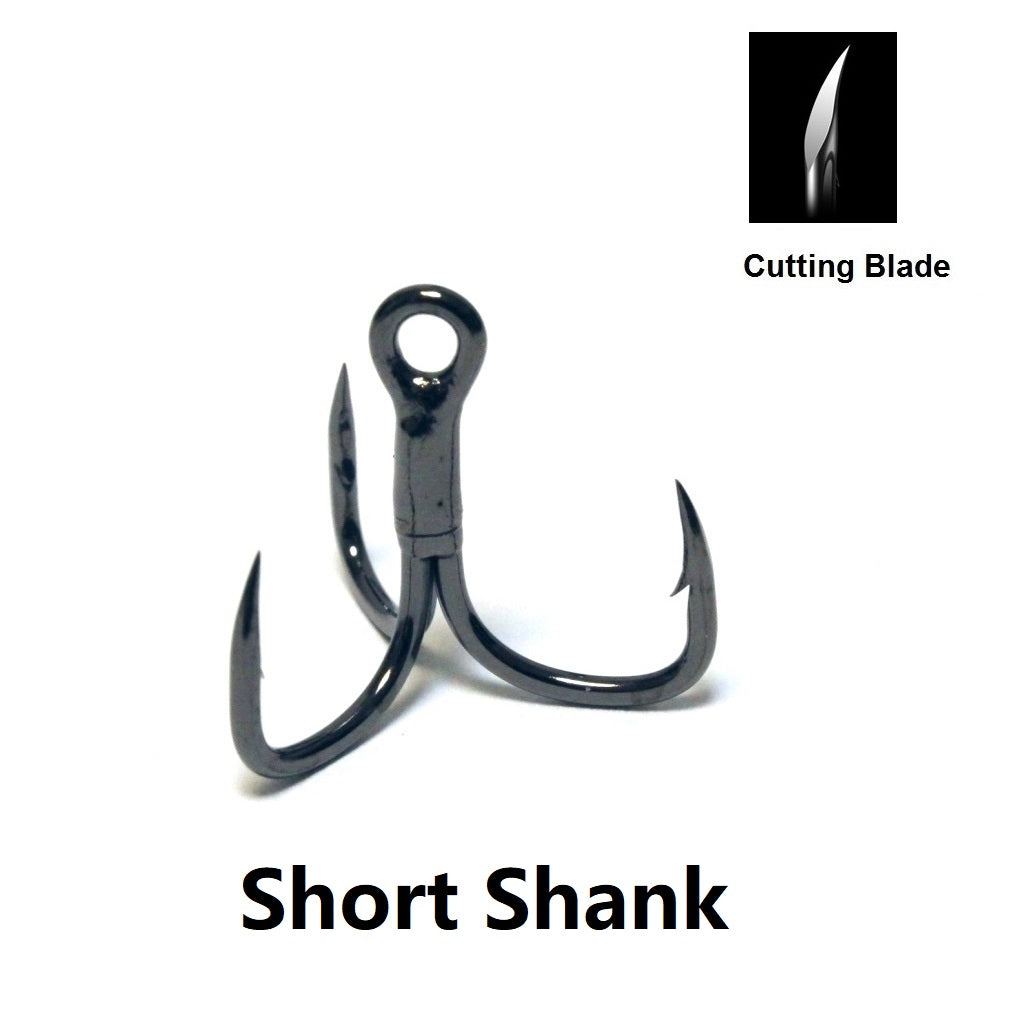 Fishing Lures Accessories Treble Hooks Short Shank FH38HP30 (30 hooks –  wLure