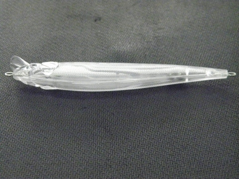 WLure Blank Unpainted Jerkbait Minnow Bass Fishing Lures 10 Per Pack UPM258 - Foto 3